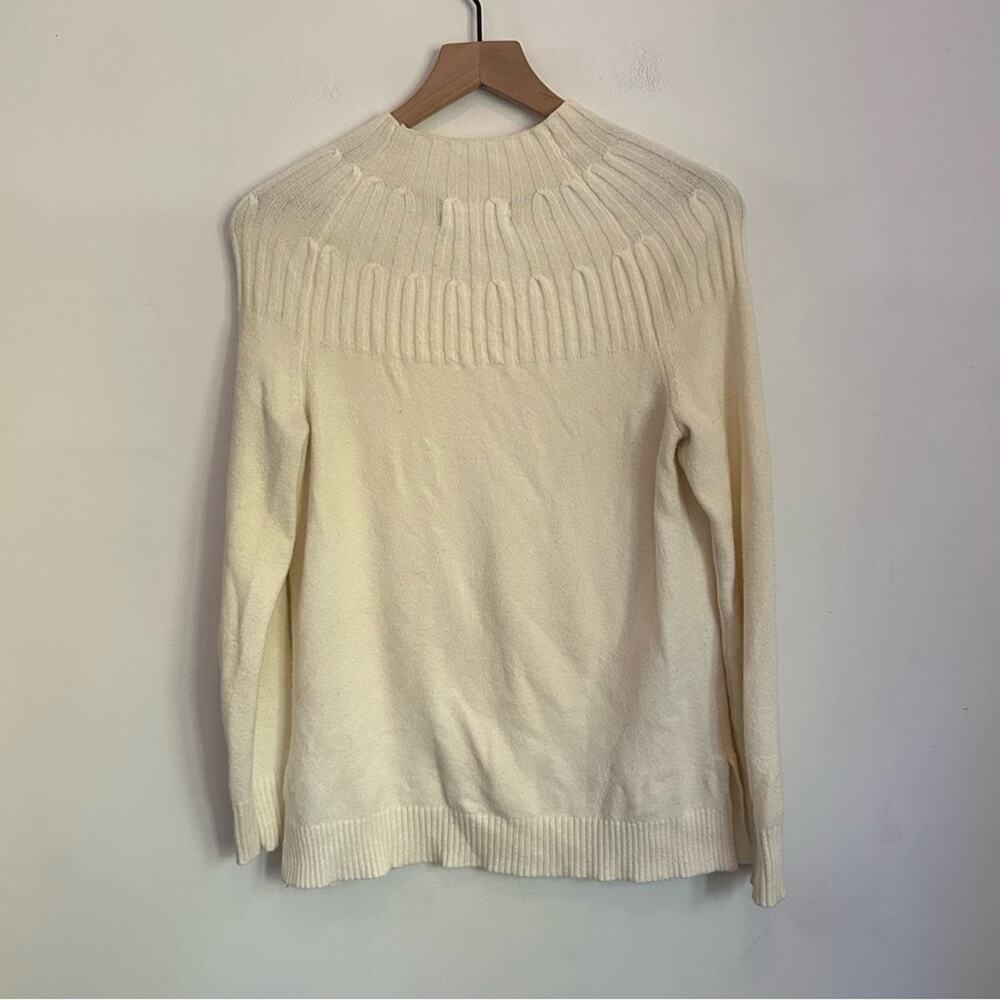 Anthropologie Welford Mock Neck Pullover Sweater Cream Size XS - Picture 5 of 7